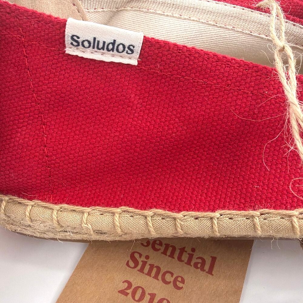 Soludos Rioja Red The Dali Original Espadrille Shoes Size 9-9.5 - Picture 6 of 12